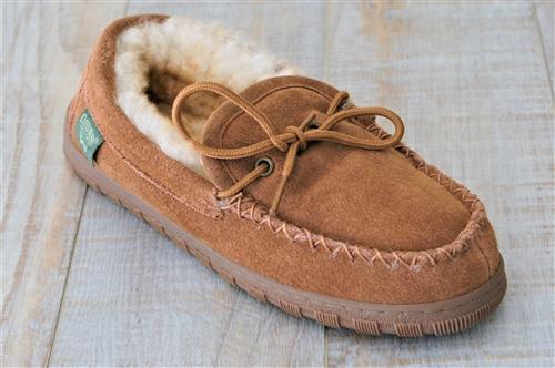 Women's Suede Leather Moccasin Slippers | Lands' End